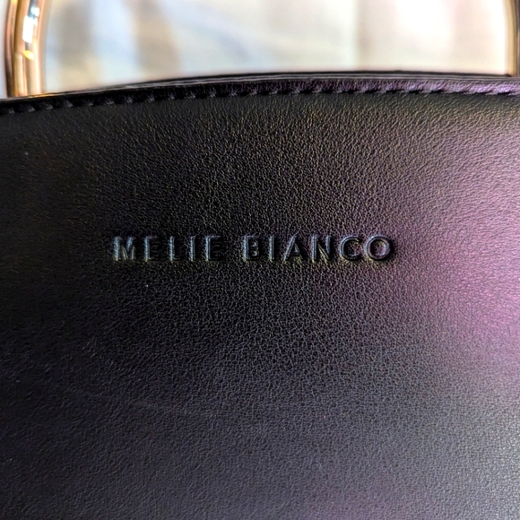 Ladies Melie Bianco Eileen Vegan Leather Satchel Shoulder Bag - Picture 2 of 11